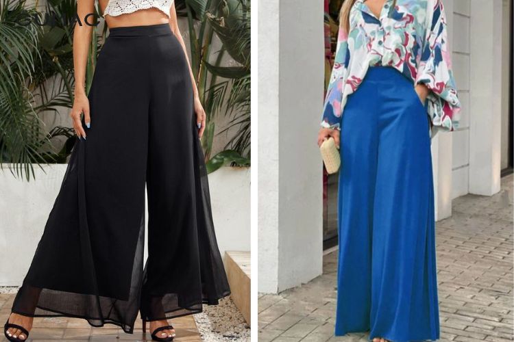 Kiểu quần ống rộng dáng xòe độc đáo cho người có thân hình big size